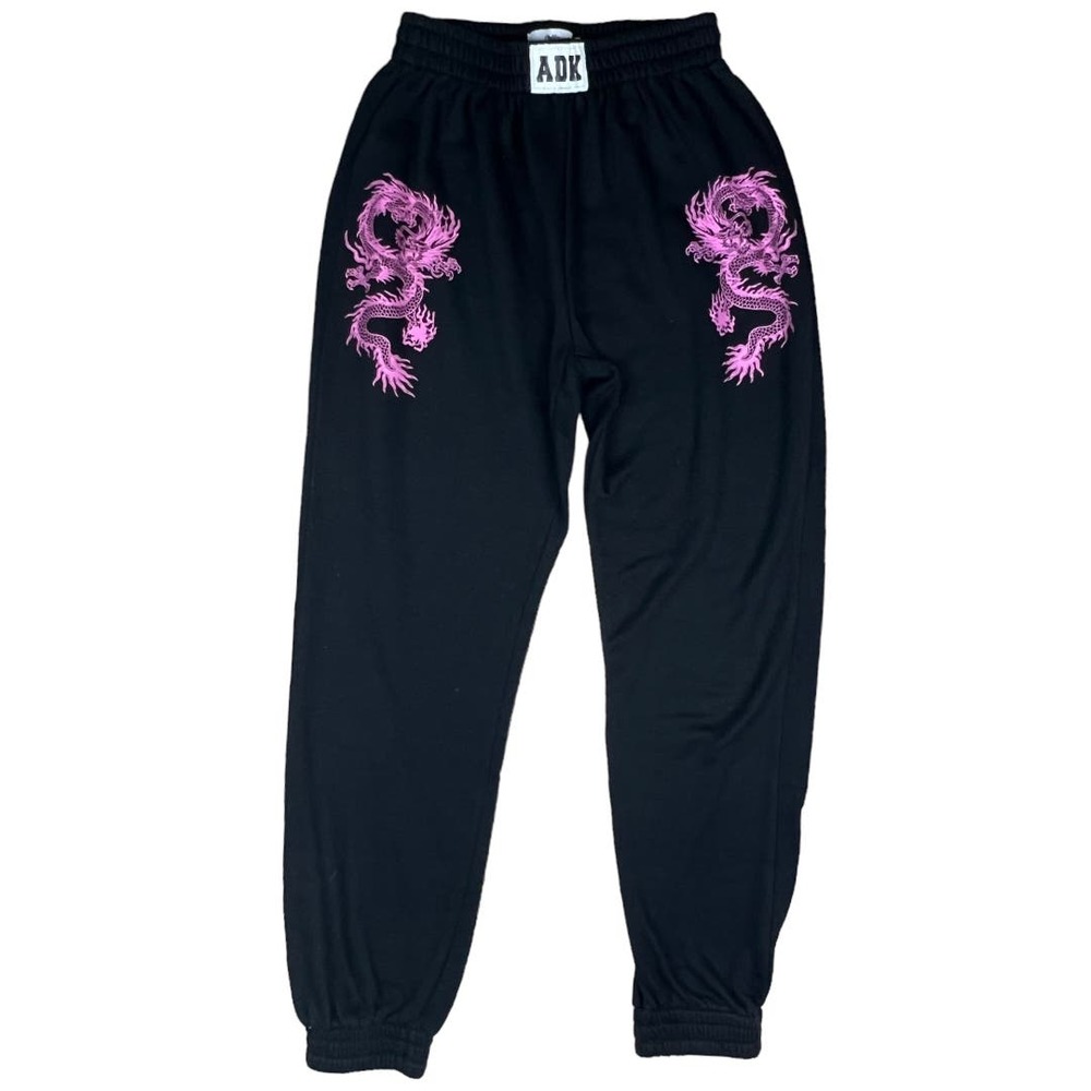 Adika Dragon Print Tokyo Sweatpants Small